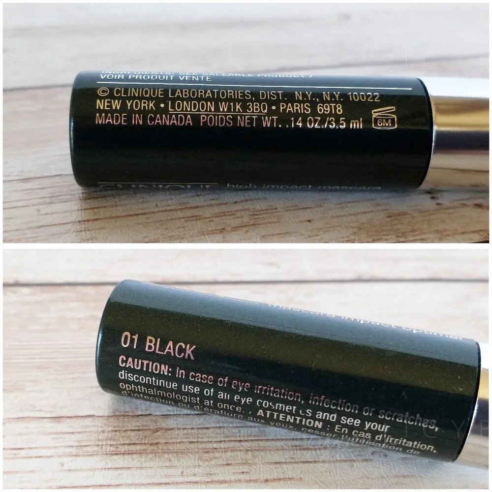 Clinique High Impact Mascara 6 Pack Black Travel Size Minis Volumizing Lengthen